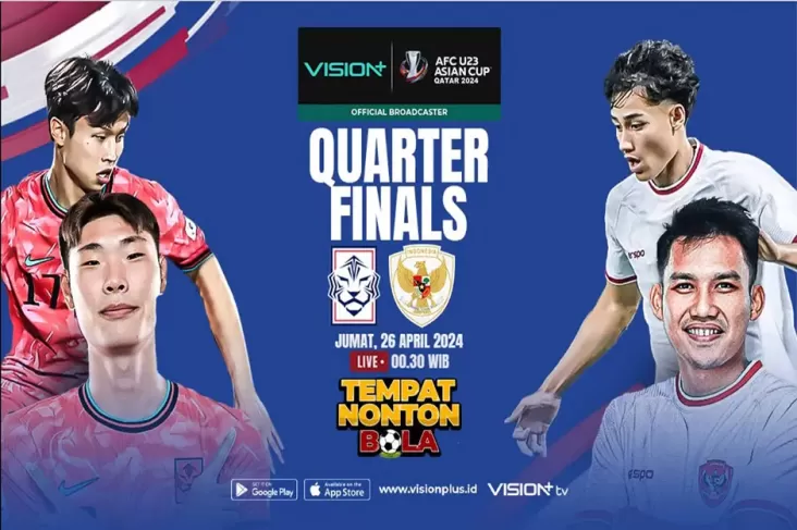 Dukung Garuda Muda ke Perempat Final Piala Asia U-23! Nonton Tanah Air U-23 vs Korea Selatan U-23 pada Vision+