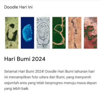 Memperingati Hari Bumi, Google Doodle Tampilan Kondisi Alam pada 6 Negara