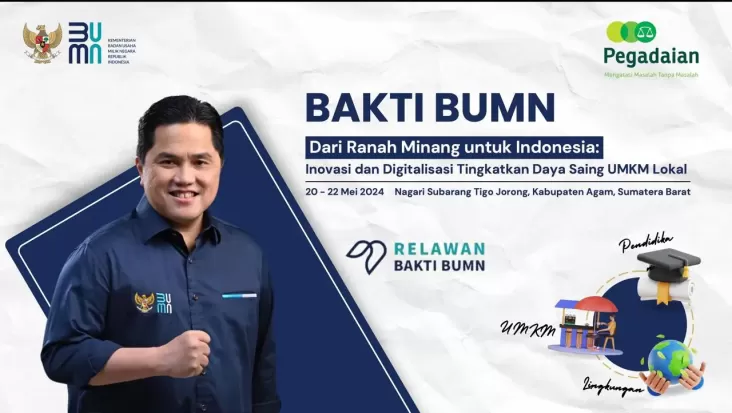 Pegadaian sama-sama Kementerian BUMN Kembali Buka Relawan Bakti BUMN Batch V