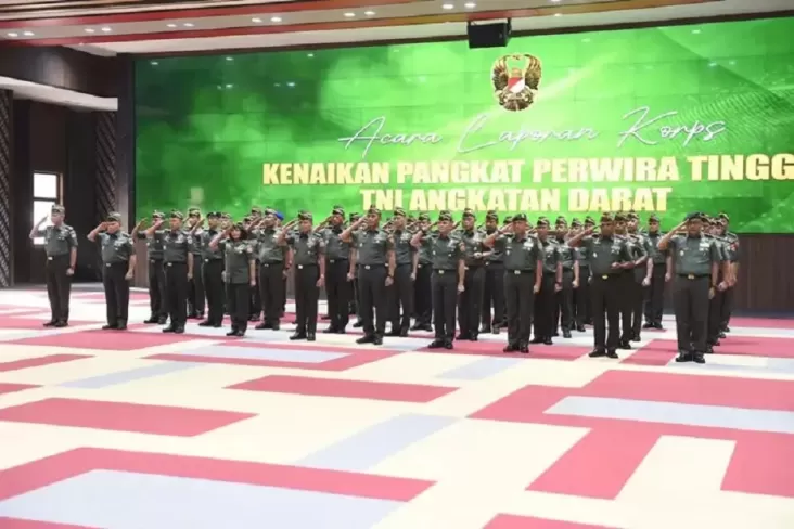 Daftar 45 Jenderal TNI AD yang mana Naik Pangkat pada Pertengahan Mei 2024