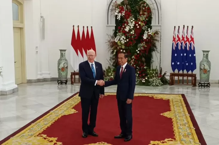 Presiden Jokowi Terima Kunjungan Pemimpin wilayah Jenderal Australia pada Istana Bogor